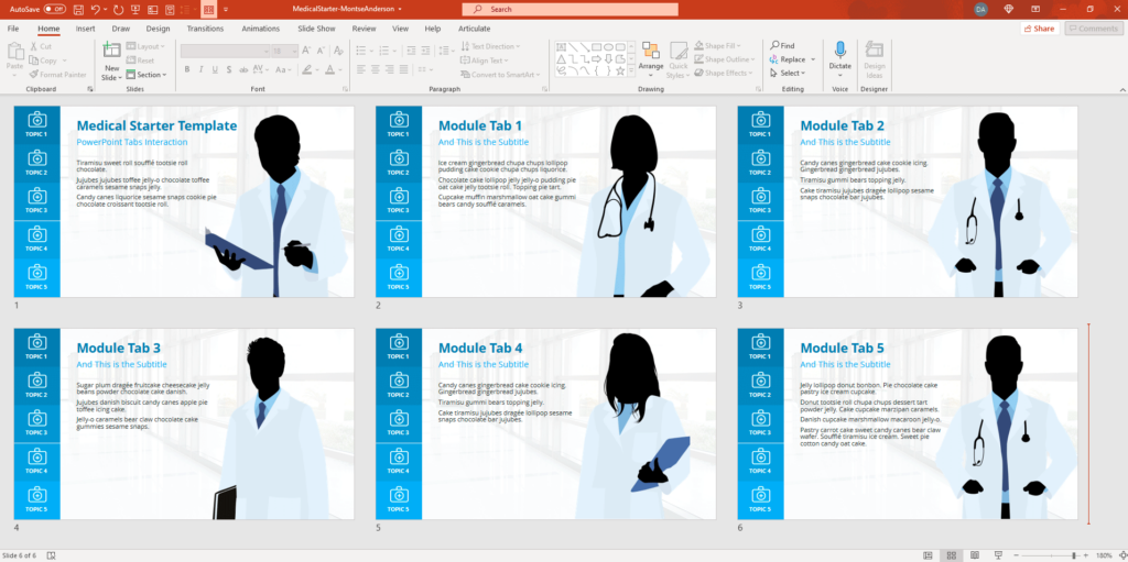 PowerPoint E-Learning Template