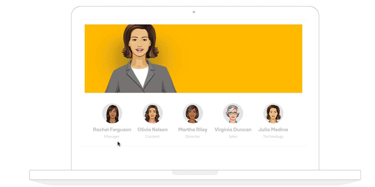 Storyline 360: People Tabs Interaction Template